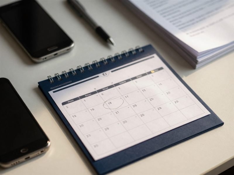 Marking the deadline before the visa expires