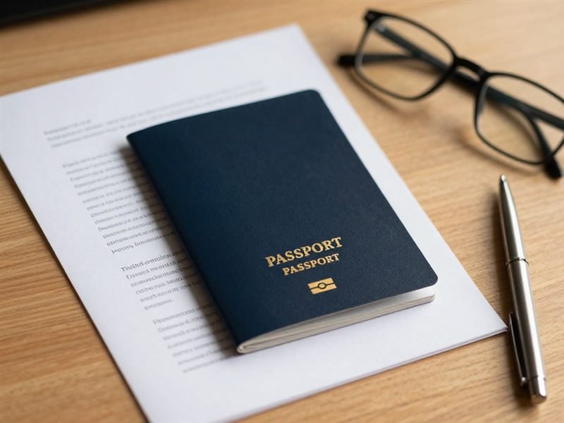 Checking the details match your passport