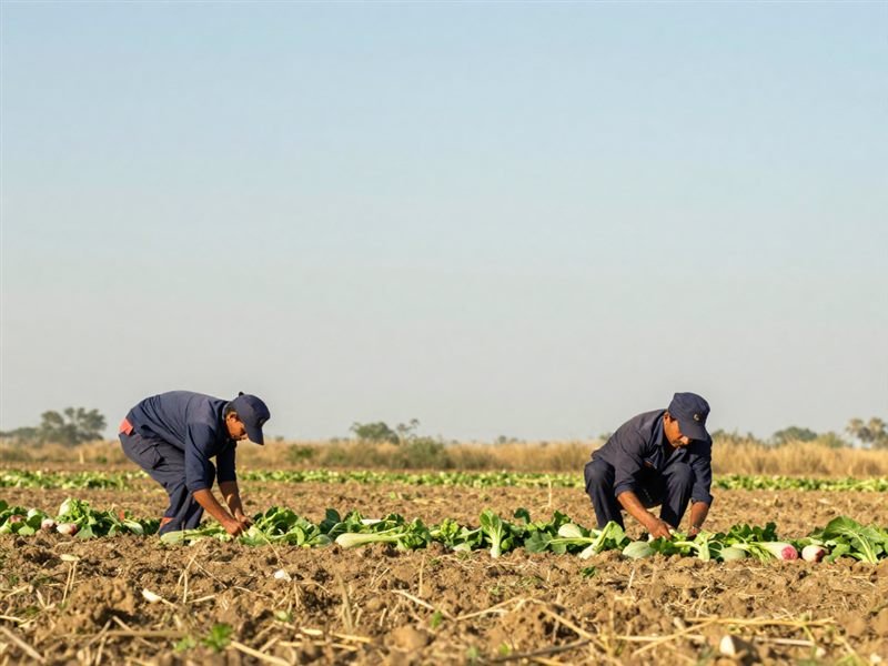 Seasonal work in the fields